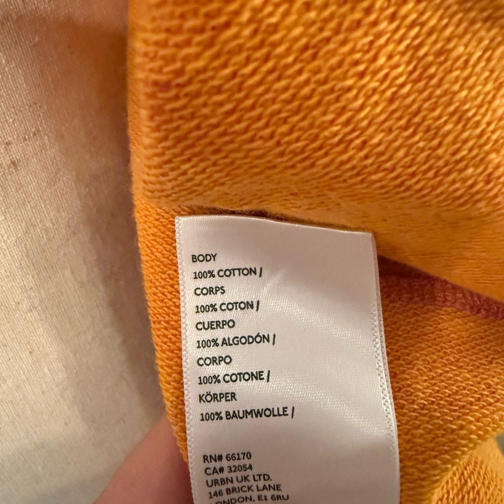 Free People Pink and Orange Oversized Striped Cardigan Sweater - Picture 4 of 4